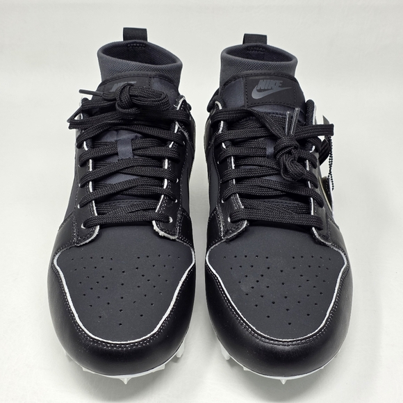 Nike Alpha Menace Dunk Gold Black Men’s Size 8.5 Football Cleats HV6923-001 New